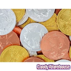 Thompson Foiled Extra Large Milk Chocolate Coins: 72-Piece Tub -CANDY WAREHOUSE Sales thompson foiled extra large milk chocolate coins 72 piece tub candy warehouse 3