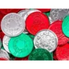 Thompson Foiled Milk Chocolate Christmas Coins: 5LB Bag
