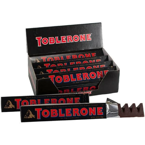 Toblerone Dark Chocolate Bars: 20-Piece Box 1 Toblerone Dark Chocolate Bars: 20-Piece Box