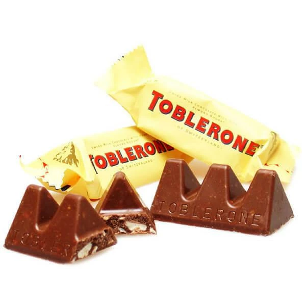 Toblerone Tiny Chocolate Bars: 100-Piece Box 1 Toblerone Tiny Chocolate Bars: 100-Piece Box