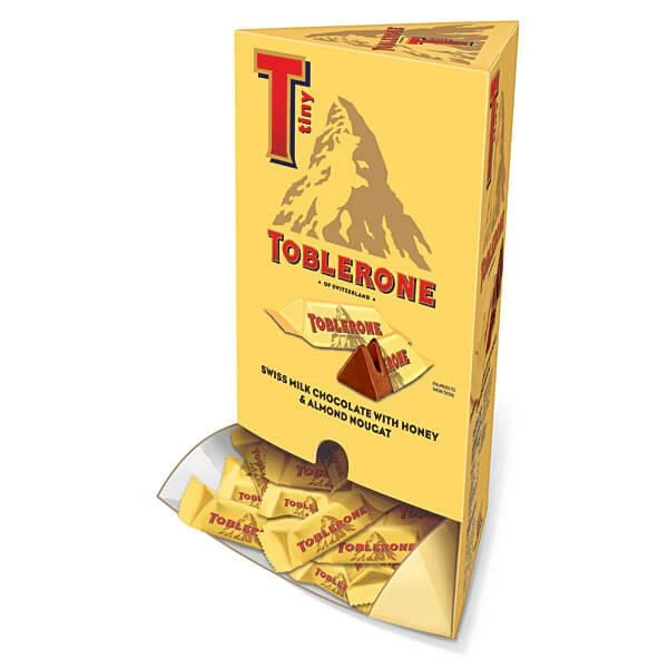 Toblerone Tiny Chocolate Bars: 100-Piece Box 3 Toblerone Tiny Chocolate Bars: 100-Piece Box - Image 3