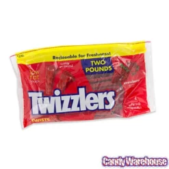 Twizzlers Strawberry Licorice Twists: 32-Ounce Reclosable Bag -CANDY WAREHOUSE Sales twizzlers strawberry licorice twists 32 ounce reclosable bag candy warehouse 3