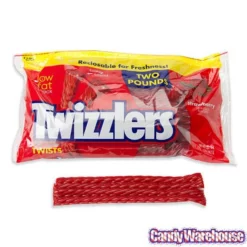Twizzlers Strawberry Licorice Twists: 32-Ounce Reclosable Bag -CANDY WAREHOUSE Sales twizzlers strawberry licorice twists 32 ounce reclosable bag candy warehouse 4