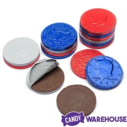 USA Patriotic Foiled Milk Chocolate Coins: 1LB Bag 7 USA Patriotic Foiled Milk Chocolate Coins: 1LB Bag -CANDY WAREHOUSE Sales usa patriotic foiled milk chocolate coins 1lb bag candy warehouse 4