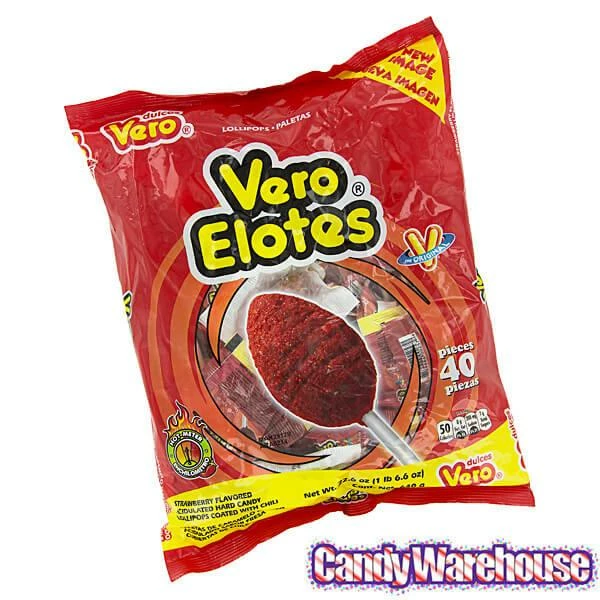 Vero Elotes Chili Lollipops: 40-Piece Bag 3 Vero Elotes Chili Lollipops: 40-Piece Bag - Image 3