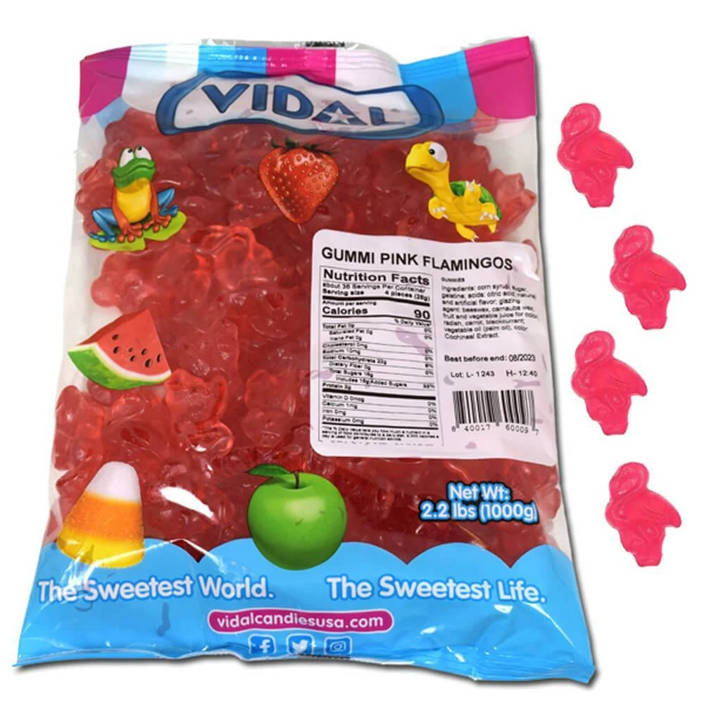 Vidal Pink Flamingos: 1KG Bag 2 Vidal Pink Flamingos: 1KG Bag - Image 2