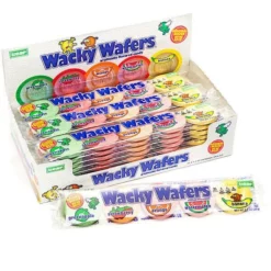 Wacky Wafers Candy 1.2-Ounce Packs: 24-Piece Box