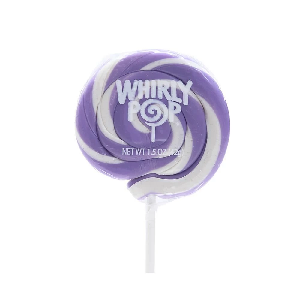 Whirly Pop 1.5-Ounce Swirl Suckers - Lavender Purple: 24-Piece Display 1 Whirly Pop 1.5-Ounce Swirl Suckers - Lavender Purple: 24-Piece Display