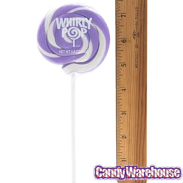 Whirly Pop 1.5-Ounce Swirl Suckers - Lavender Purple: 24-Piece Display 4 Whirly Pop 1.5-Ounce Swirl Suckers - Lavender Purple: 24-Piece Display - Image 4