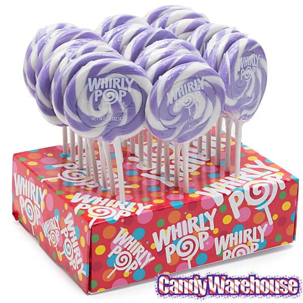 Whirly Pop 1.5-Ounce Swirl Suckers - Lavender Purple: 24-Piece Display 5 Whirly Pop 1.5-Ounce Swirl Suckers - Lavender Purple: 24-Piece Display - Image 5