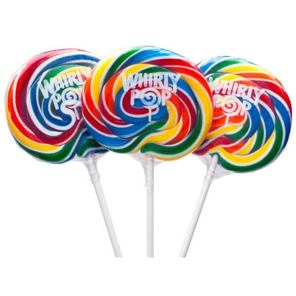 Whirly Pop 1.5-Ounce Swirl Suckers - Rainbow: 60-Piece Case 1 Whirly Pop 1.5-Ounce Swirl Suckers - Rainbow: 60-Piece Case