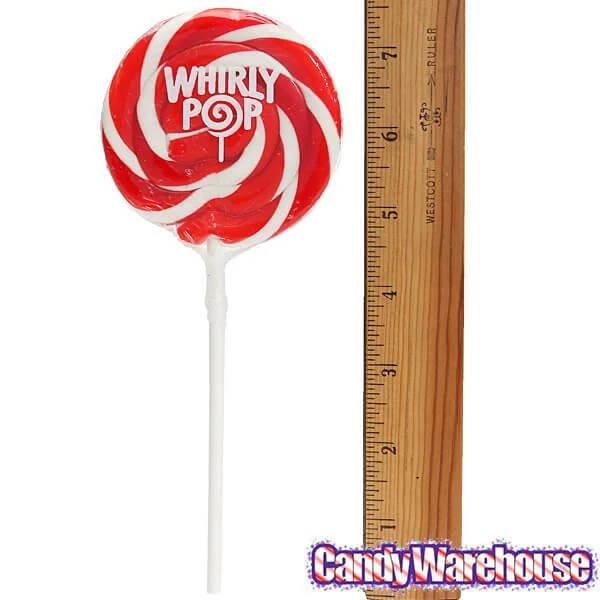 Whirly Pop 1.5-Ounce Swirl Suckers - Red: 24-Piece Display 3 Whirly Pop 1.5-Ounce Swirl Suckers - Red: 24-Piece Display - Image 3