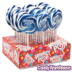 Whirly Pop 1.5-Ounce Swirl Suckers - Royal Blue: 24-Piece Display -CANDY WAREHOUSE Sales whirly pop 1 5 ounce swirl suckers royal blue 24 piece display candy warehouse 3