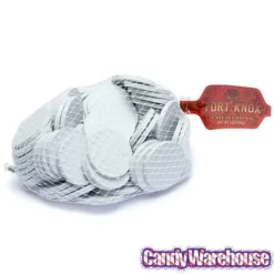 White Foiled Milk Chocolate Coins: 1LB Bag -CANDY WAREHOUSE Sales white foiled milk chocolate coins 1lb bag candy warehouse 3