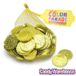 Yellow Foiled Milk Chocolate Coins: 1LB Bag 9 Yellow Foiled Milk Chocolate Coins: 1LB Bag -CANDY WAREHOUSE Sales yellow foiled milk chocolate coins 1lb bag candy warehouse 5