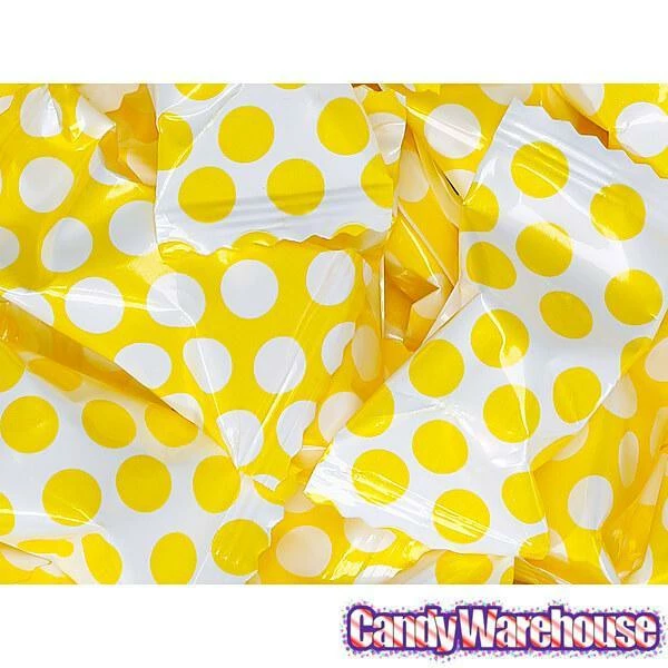 Yellow Polka Dots Wrapped Butter Mint Creams: 300-Piece Case 2 Yellow Polka Dots Wrapped Butter Mint Creams: 300-Piece Case - Image 2