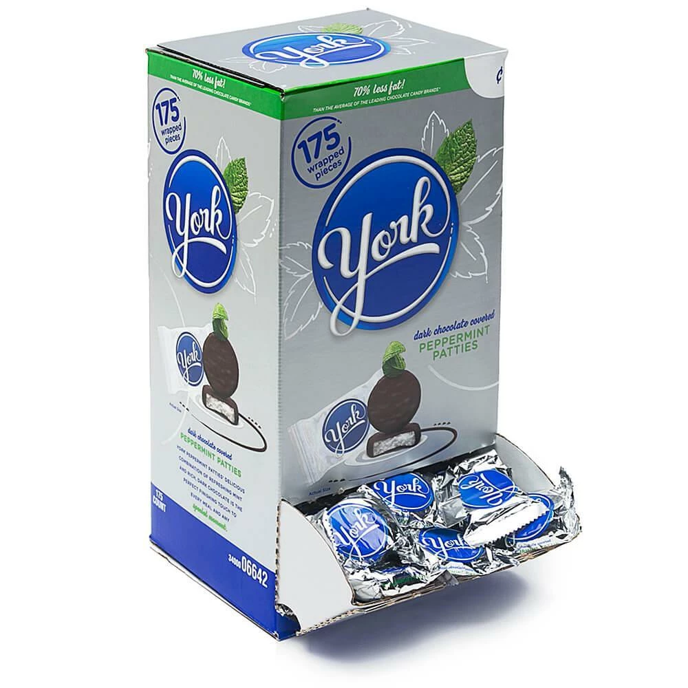 York Peppermint Patties Snack Size Packs: 175-Piece Box 1 York Peppermint Patties Snack Size Packs: 175-Piece Box