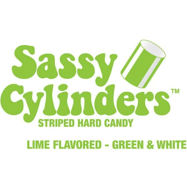 YumJunkie Sassy Cylinders Lime Green Striped Hard Candy: 5LB Bag 3 YumJunkie Sassy Cylinders Lime Green Striped Hard Candy: 5LB Bag - Image 3