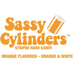 YumJunkie Sassy Cylinders Orange Striped Hard Candy: 5LB Bag 6 YumJunkie Sassy Cylinders Orange Striped Hard Candy: 5LB Bag -CANDY WAREHOUSE Sales yumjunkie sassy cylinders orange striped hard candy 5lb bag candy warehouse 3