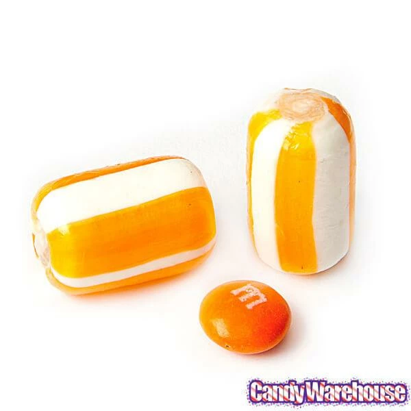 YumJunkie Sassy Cylinders Orange Striped Hard Candy: 5LB Bag 4 YumJunkie Sassy Cylinders Orange Striped Hard Candy: 5LB Bag - Image 4