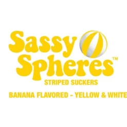 YumJunkie Sassy Spheres Banana Yellow Striped Ball Lollipops: 100-Piece Bag 6 YumJunkie Sassy Spheres Banana Yellow Striped Ball Lollipops: 100-Piece Bag -CANDY WAREHOUSE Sales yumjunkie sassy spheres banana yellow striped ball lollipops 100 piece bag candy warehouse 3