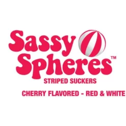 YumJunkie Sassy Spheres Cherry Red Striped Ball Lollipops: 100-Piece Bag -CANDY WAREHOUSE Sales yumjunkie sassy spheres cherry red striped ball lollipops 100 piece bag candy warehouse 3